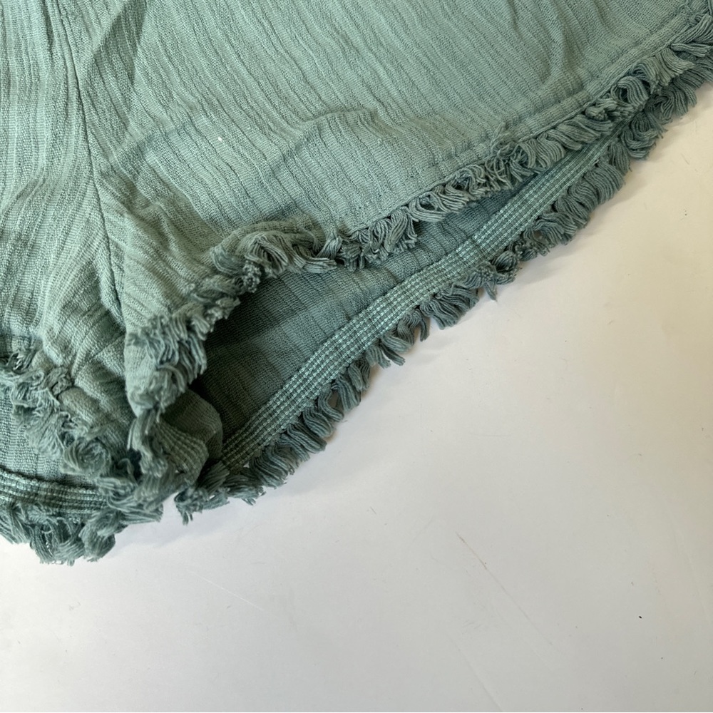 Madewell Blue Beach Porte Fringe Cover-Up Shorts - Picture 3 of 8